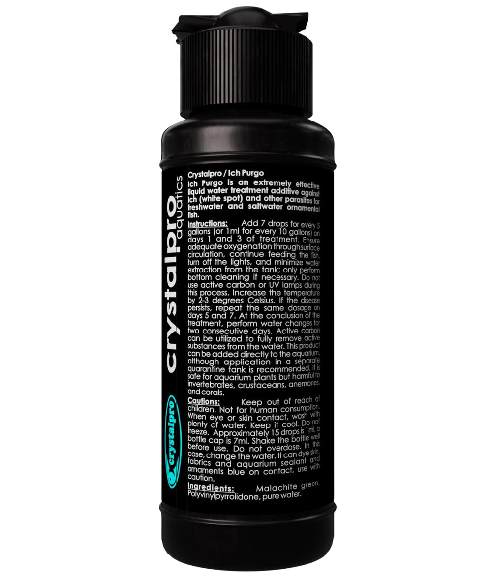 Ciclo de tratamiento con Crystalpro Ich Purgo y cambios de agua.