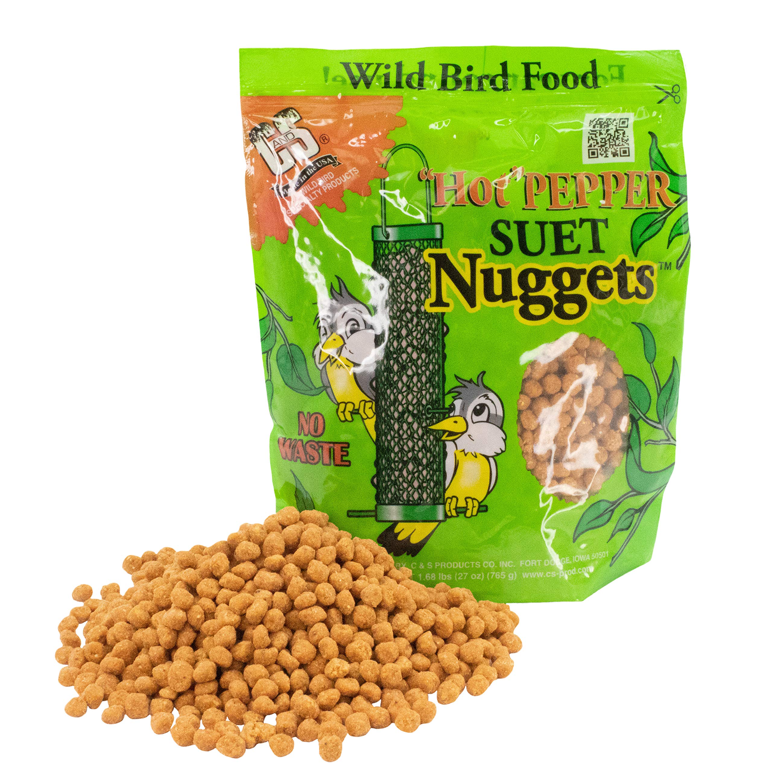 Textura suave de nuggets de C&S Hot Pepper Nuggets para aves.
