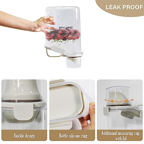 Ctomche Contenedor semillas aves uso práctico en cocina y despensa