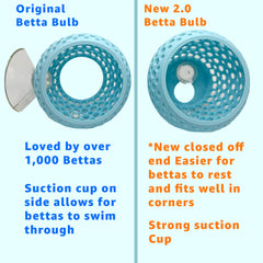 CTWPets Betta Bulb Hide 2.0 diseño natural verde que se integra al paisaje.