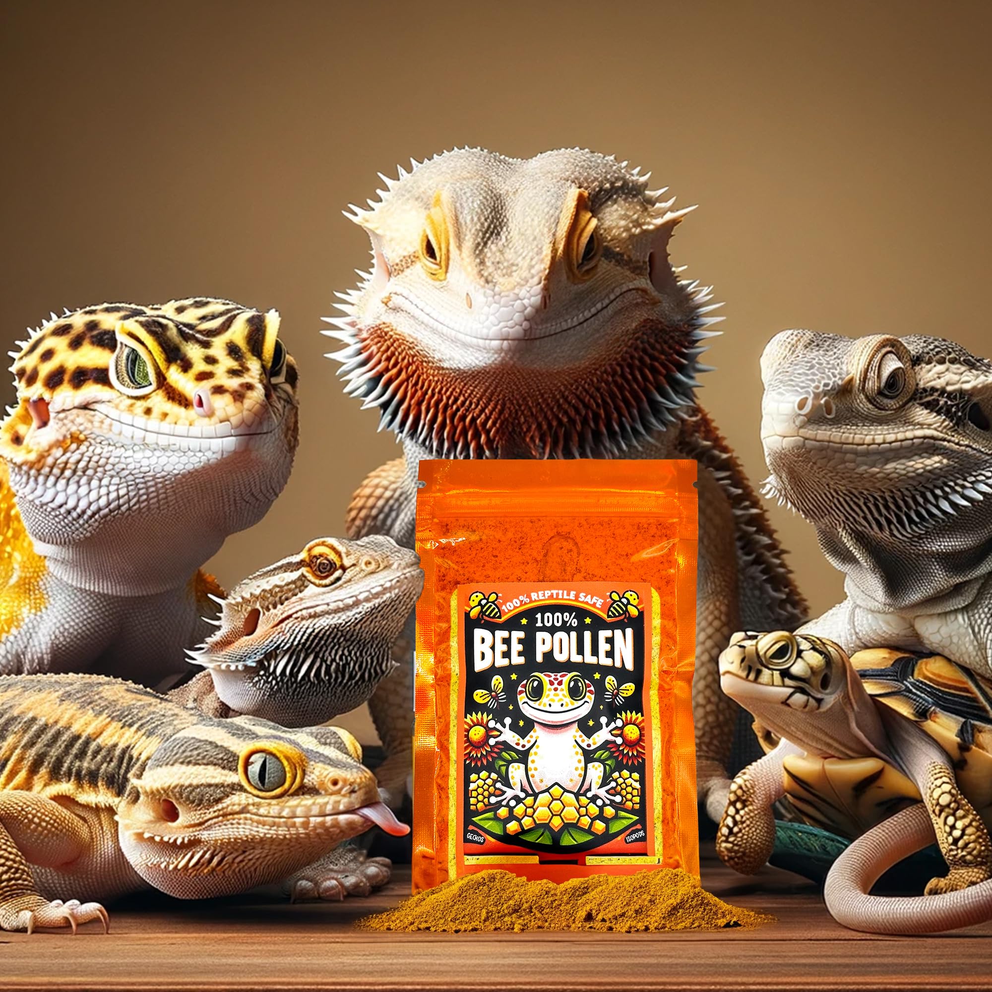 CTWPets polen de abeja en recipiente para alimento.