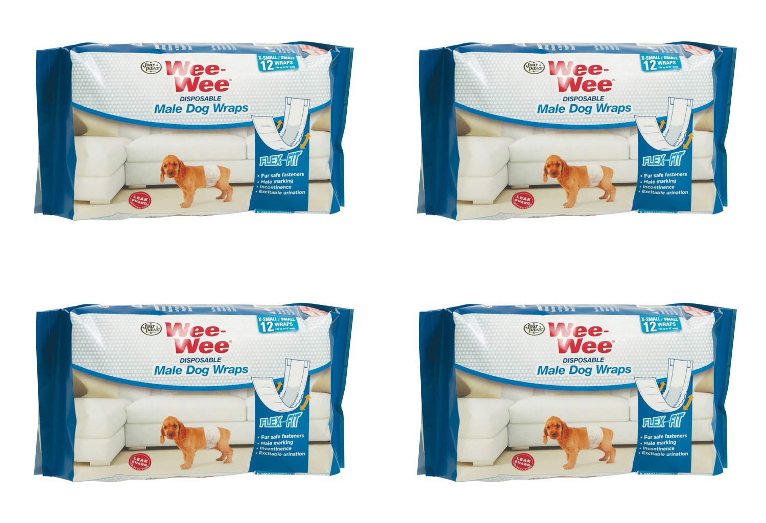 Four Paws Wee-Wee barrera de fugas para mayor protección interior.