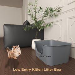 Cuddpaw caja-arena amplio-espacio, permite girar y moverse con comodidad