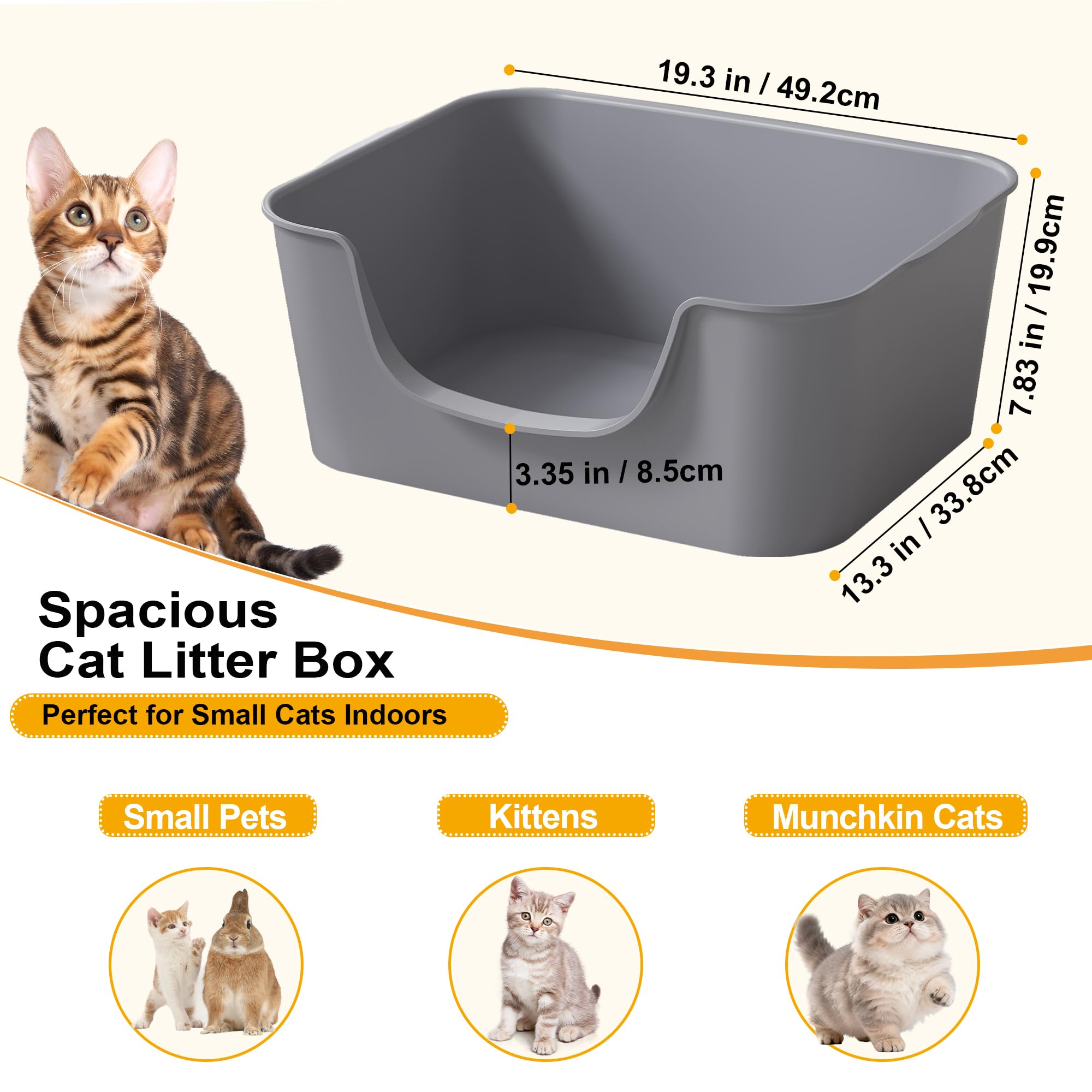 Cuddpaw caja-arena anti-salpicaduras, reduce polvo y derrames diarios