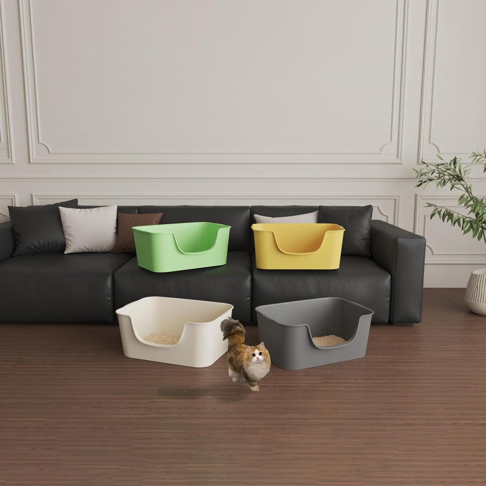 Cuddpaw caja-arena gris, diseño neutro para combinar con la decoración