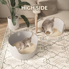 Caja de arena Cuddpaw: superficie interior lisa facilita la limpieza.