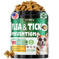 Cudory: prevención de pulgas y garrapatas para perros con chicles.