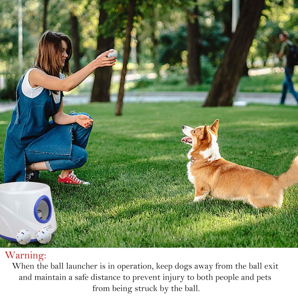 Cuelab lanzador para perros en interiores y exteriores con distancia ajustable.
