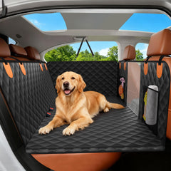 CUIOFREE cobertor de asiento trasero con fondo duro para perros protege el interior.