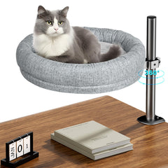 Cuipingoo cama de gato con rotación 360 para acompañarte mientras trabajas