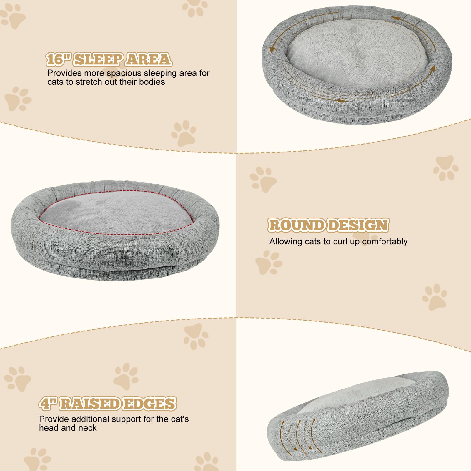 Diseño elevado y seguro de Cuipingoo para seguridad del gato