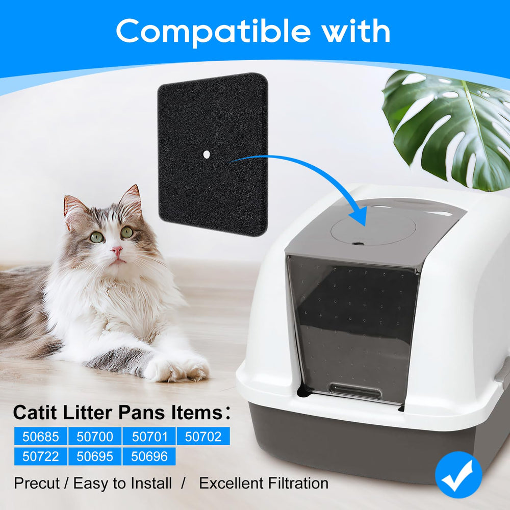Conjunto de 6 filtros Cunina, reemplazo sencillo para cajas Catit
