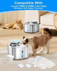 Sistema de filtración multicapa Cunina para agua de gatos, reduce olores.