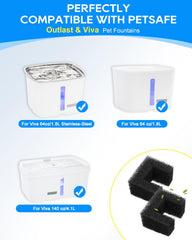 Cunina filtros de espuma para Viva 140oz: mantiene el agua limpia