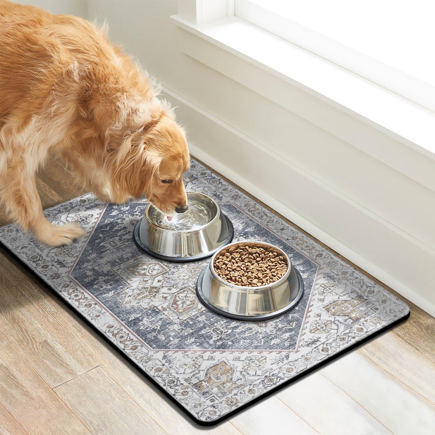 Cuslnox estera para agua de perro, mantiene el suelo seco y seguro.