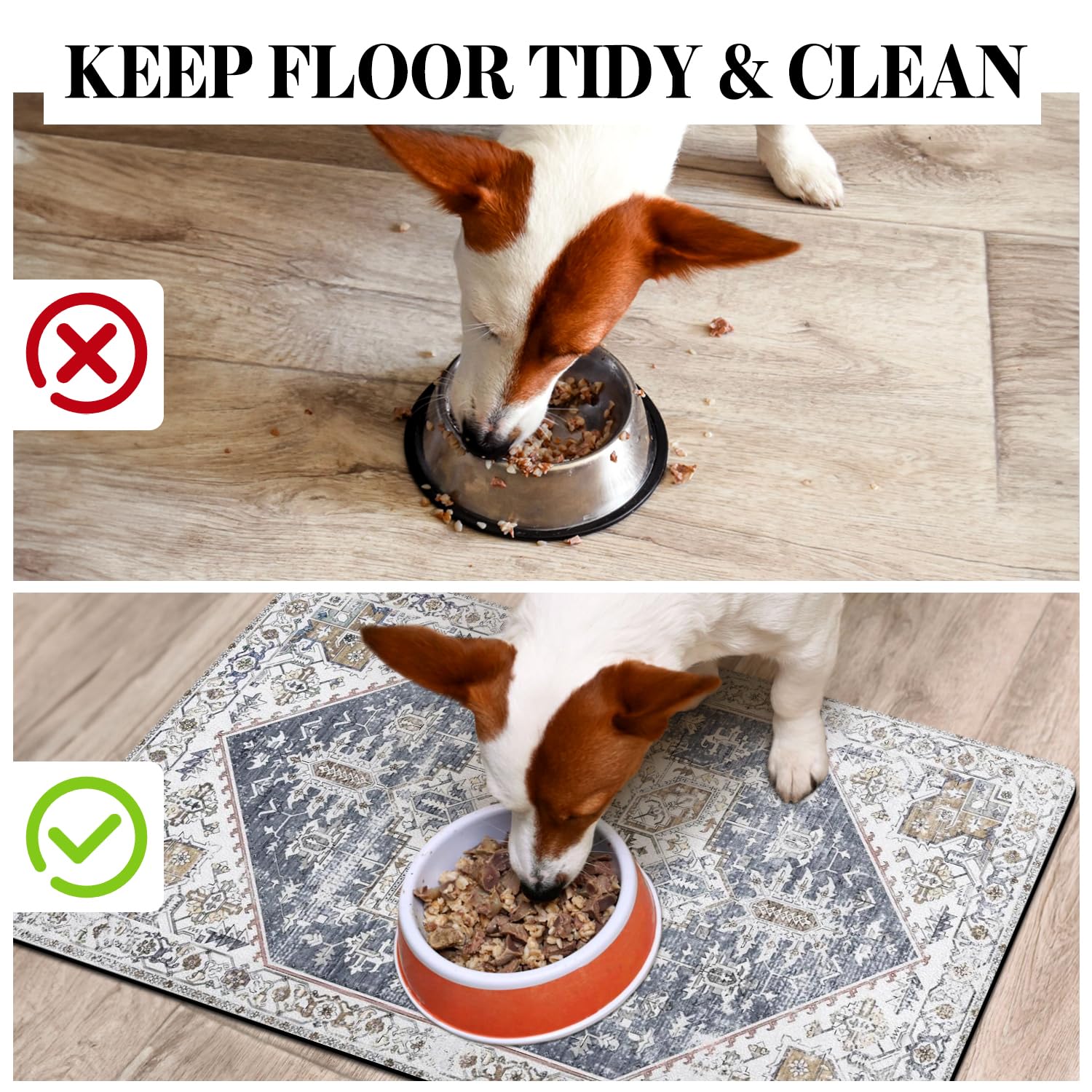 Cuslnox estera de alimentación para perros, antideslizante y estable durante la comida.