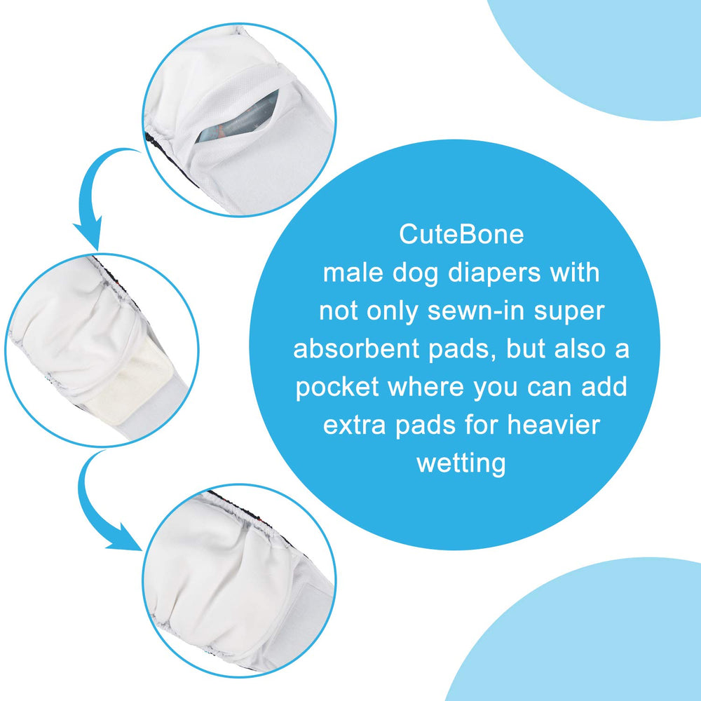 Almohadilla absorbente incorporada de CuteBone ofrece protección adicional.