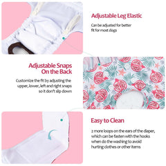 CuteBone pañales impermeables con acolchado absorbente para evitar derrames.