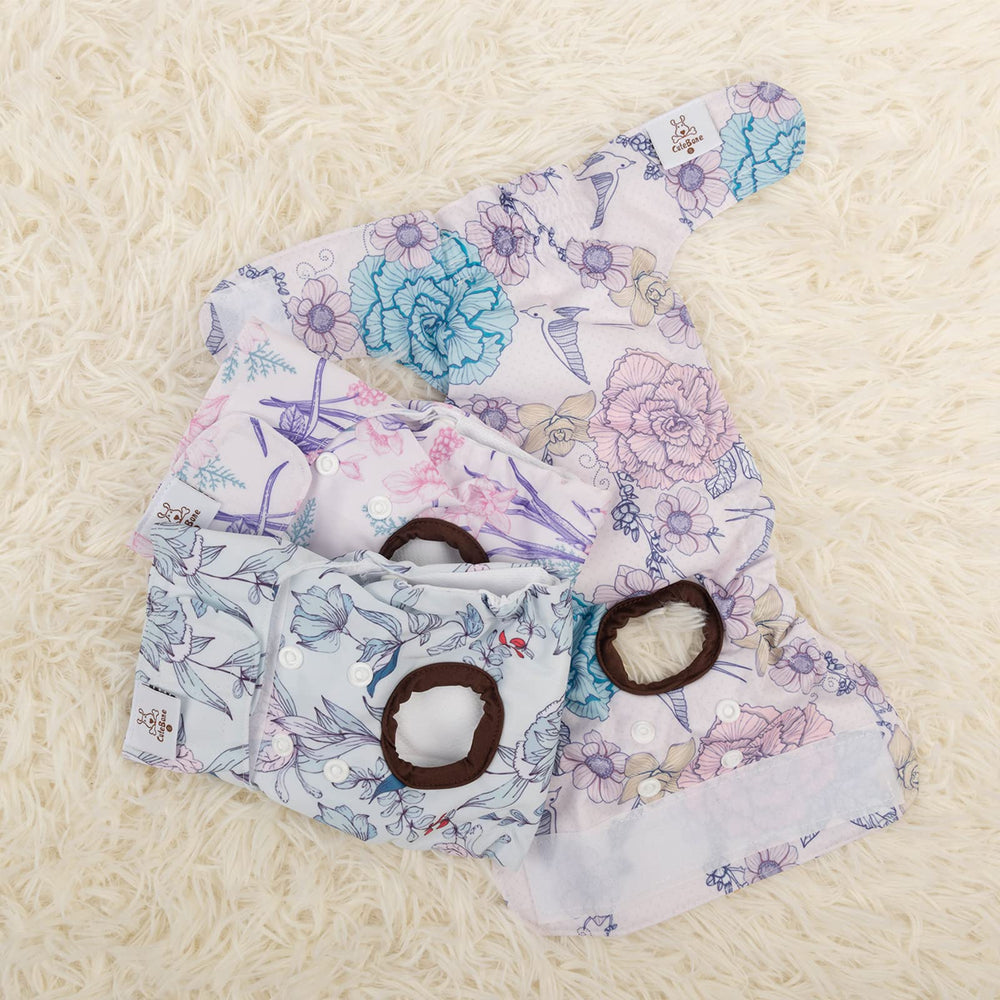 CuteBone pañales para perra diseños confort para uso diario sin irritación.