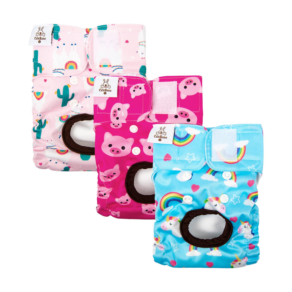 CuteBone panales con cierre de gancho y bucle para ajuste cómodo.