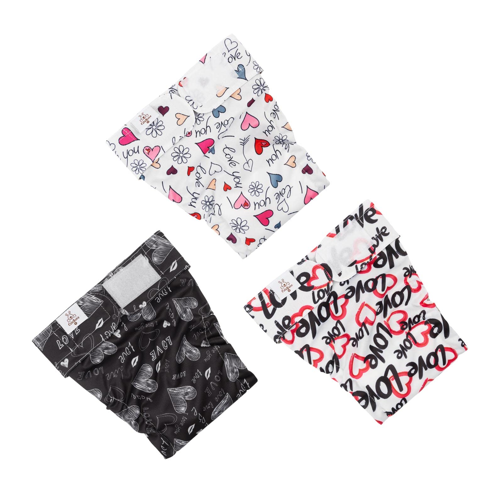 Pañales CuteBone para perras con cierre de velcro para ajuste cómodo