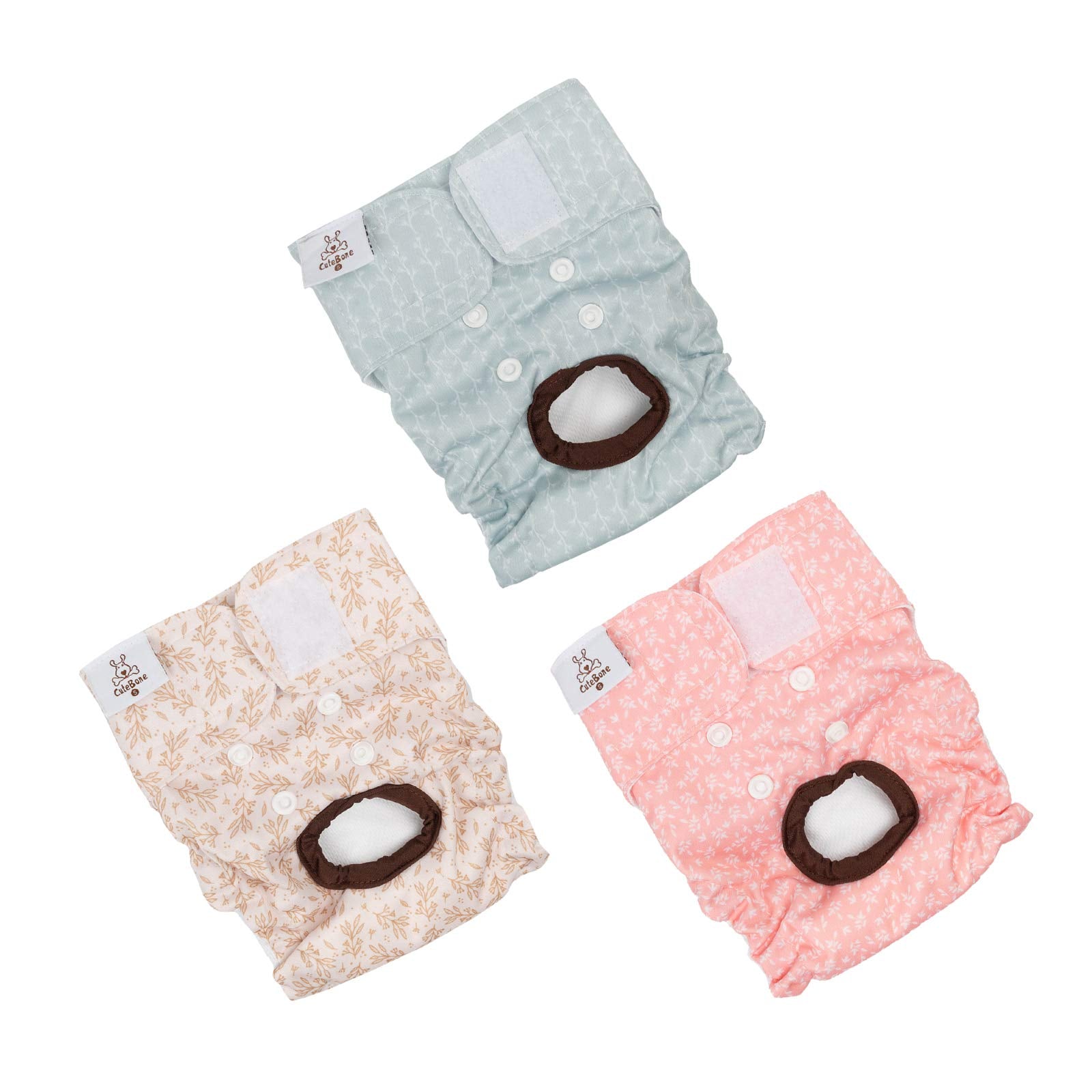 CuteBone panales para perra, exterior impermeable mantiene seca la mascota