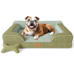 CWAWZ cama para perro grande ortopédica ofrece soporte cómodo para las articulaciones.
