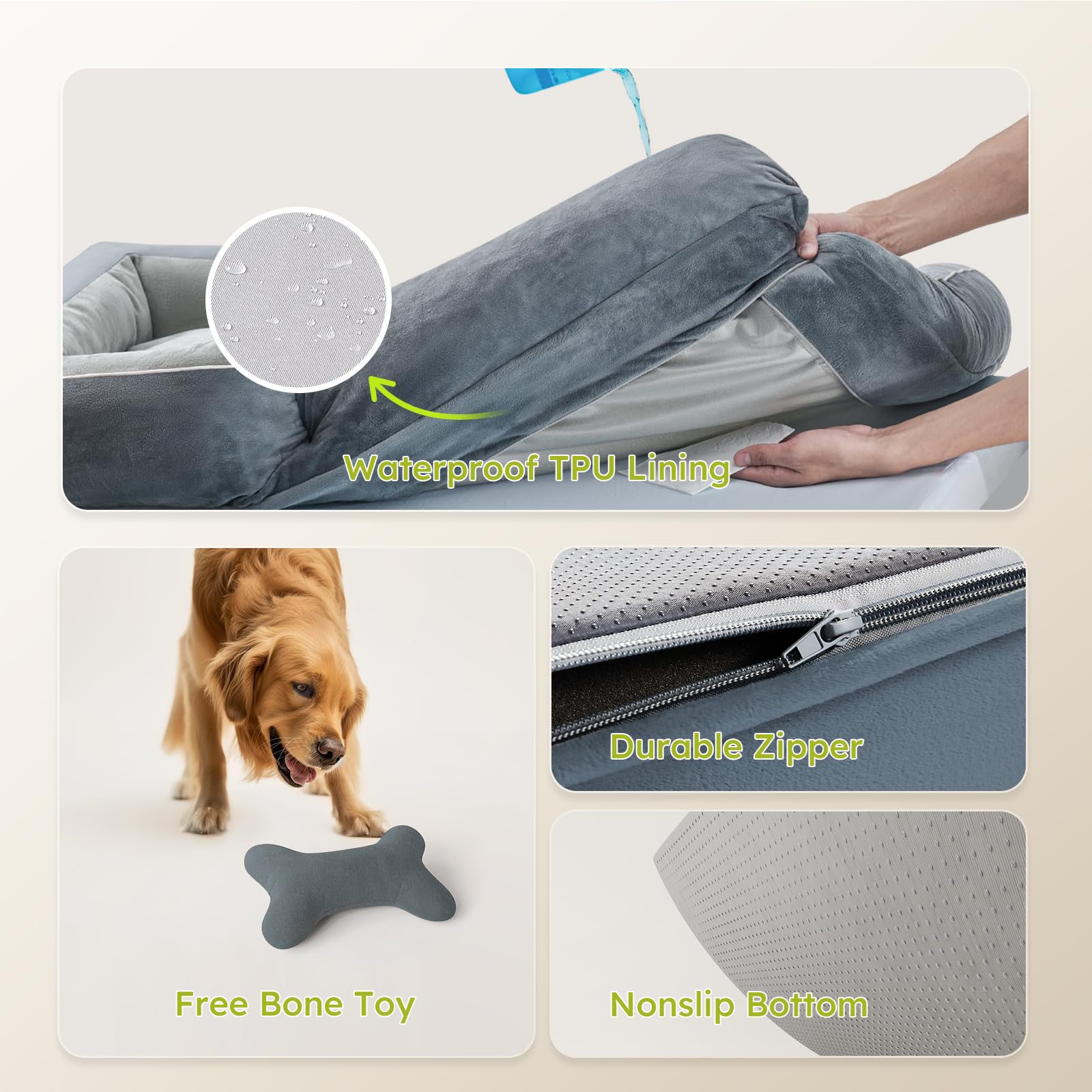 Cama CWAWZ XL base antideslizante para seguridad al dormir
