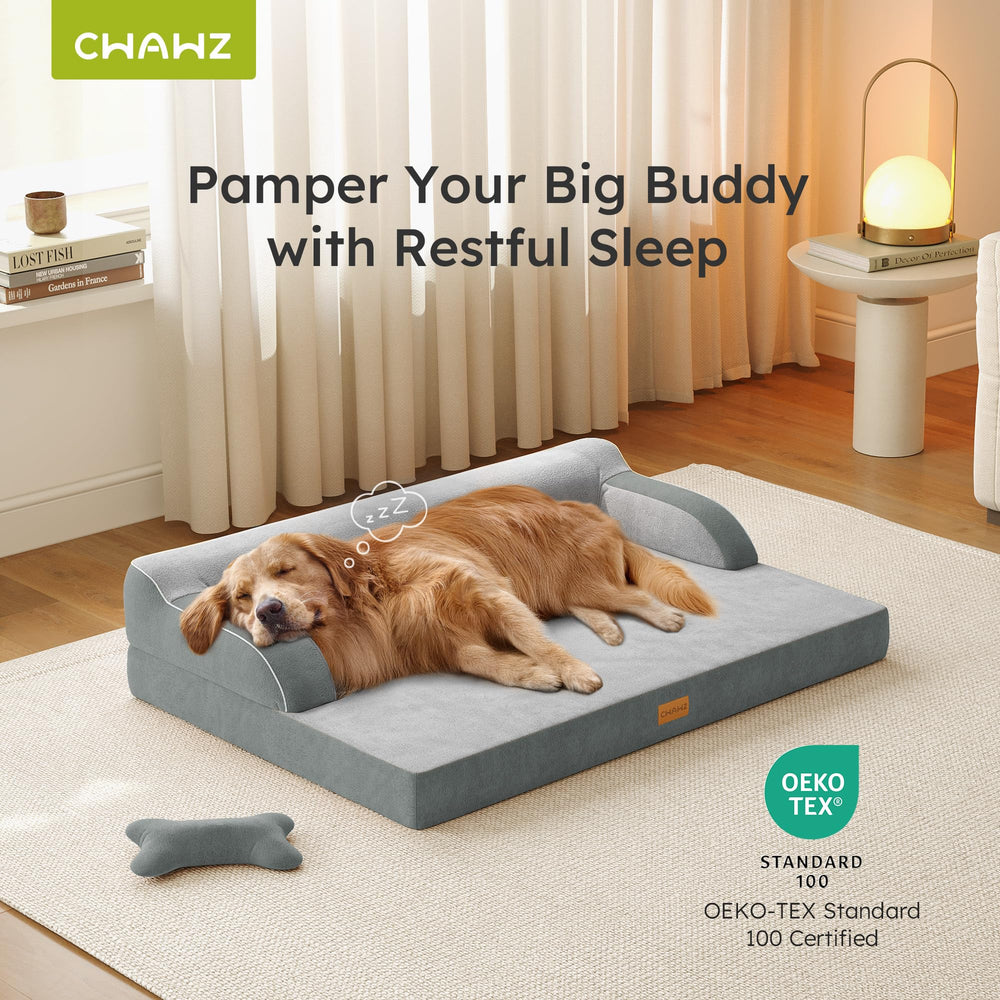 CWAWZ cama con borde elevado para cuello y descanso envolvente