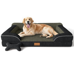 CWAWZ cama perro XL ortopédica con soporte cómodo para articulaciones.