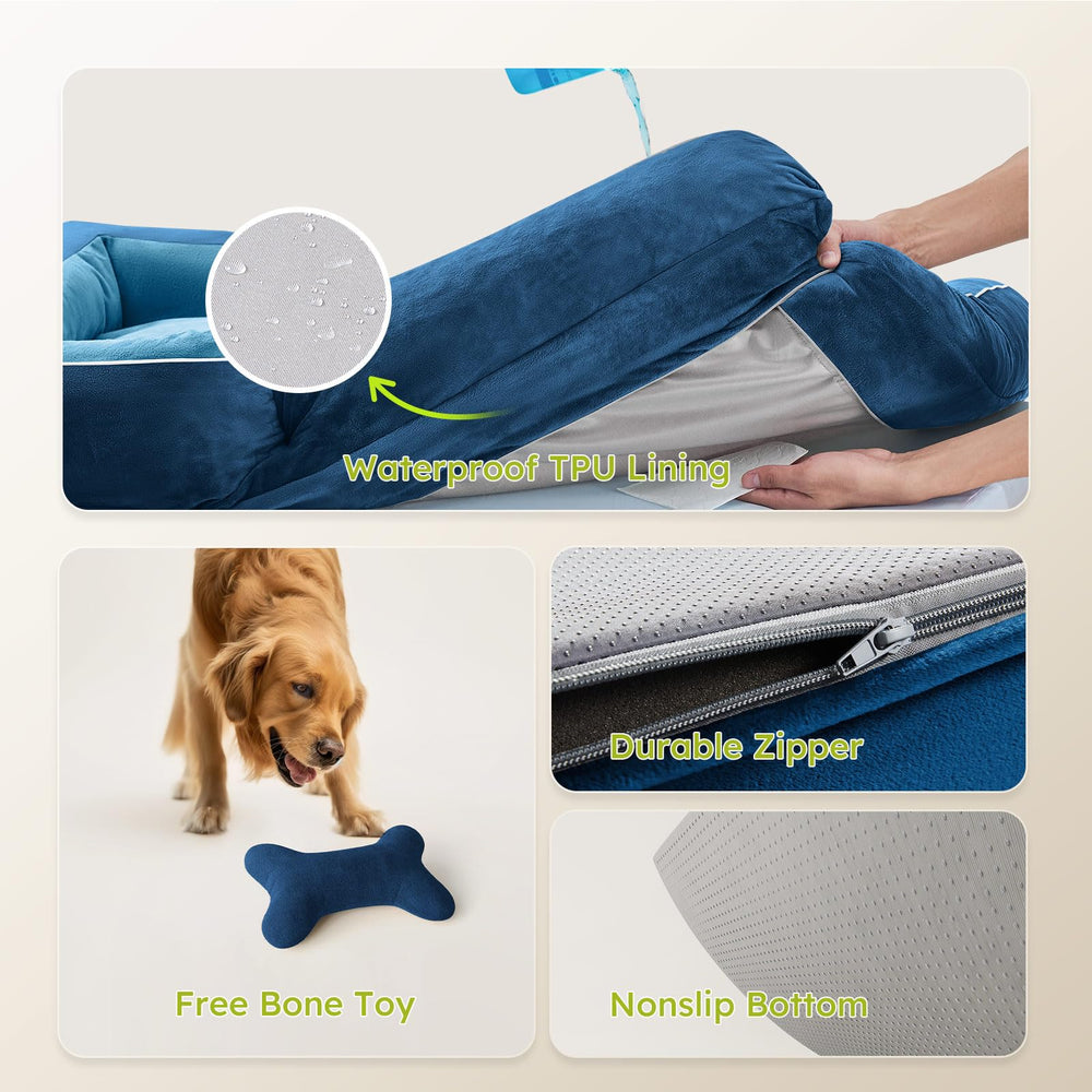 CWAWZ base antideslizante mantiene la cama en su lugar.