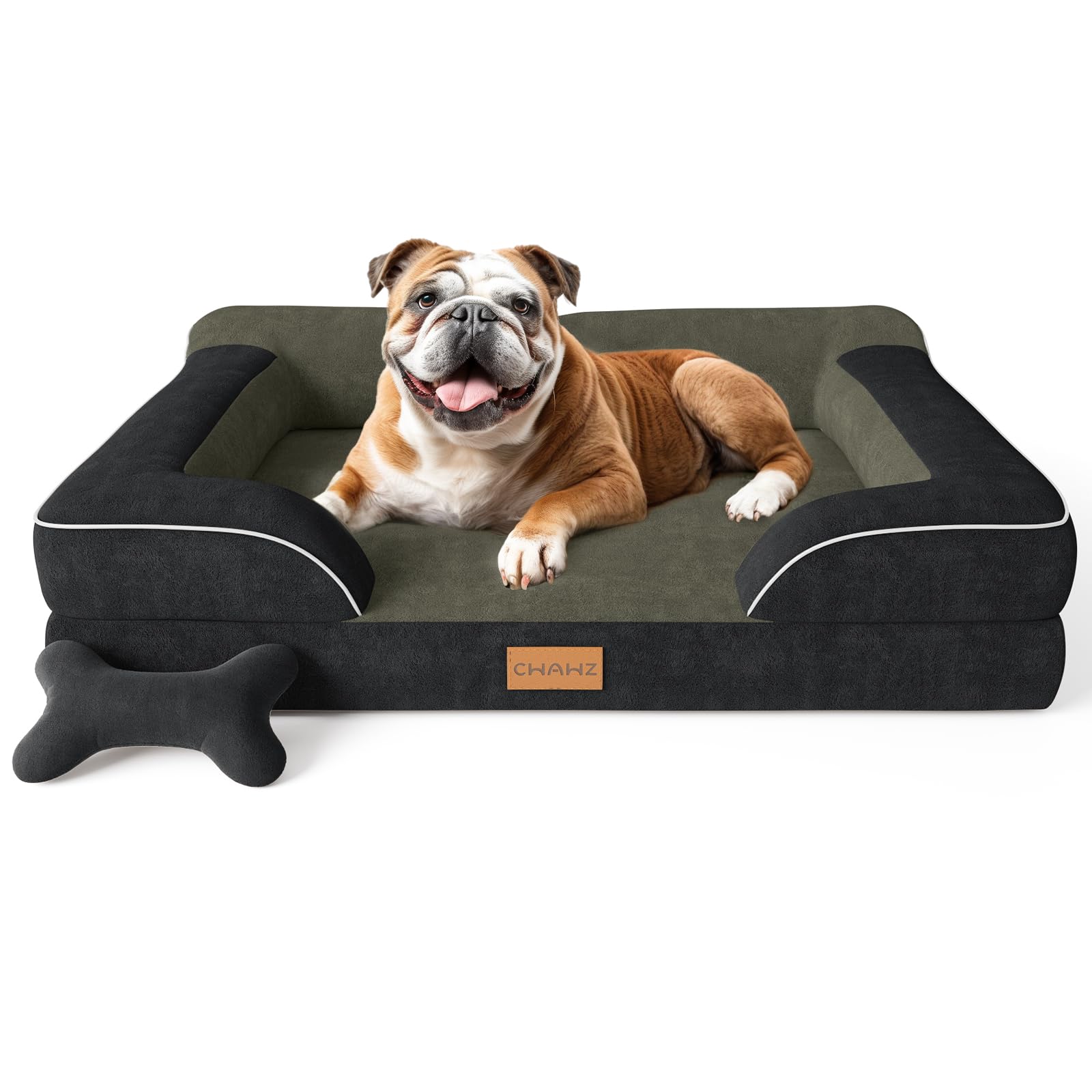 CWAWZ cama ortopédica para perros grandes con gel frío, apoyo para articulaciones.