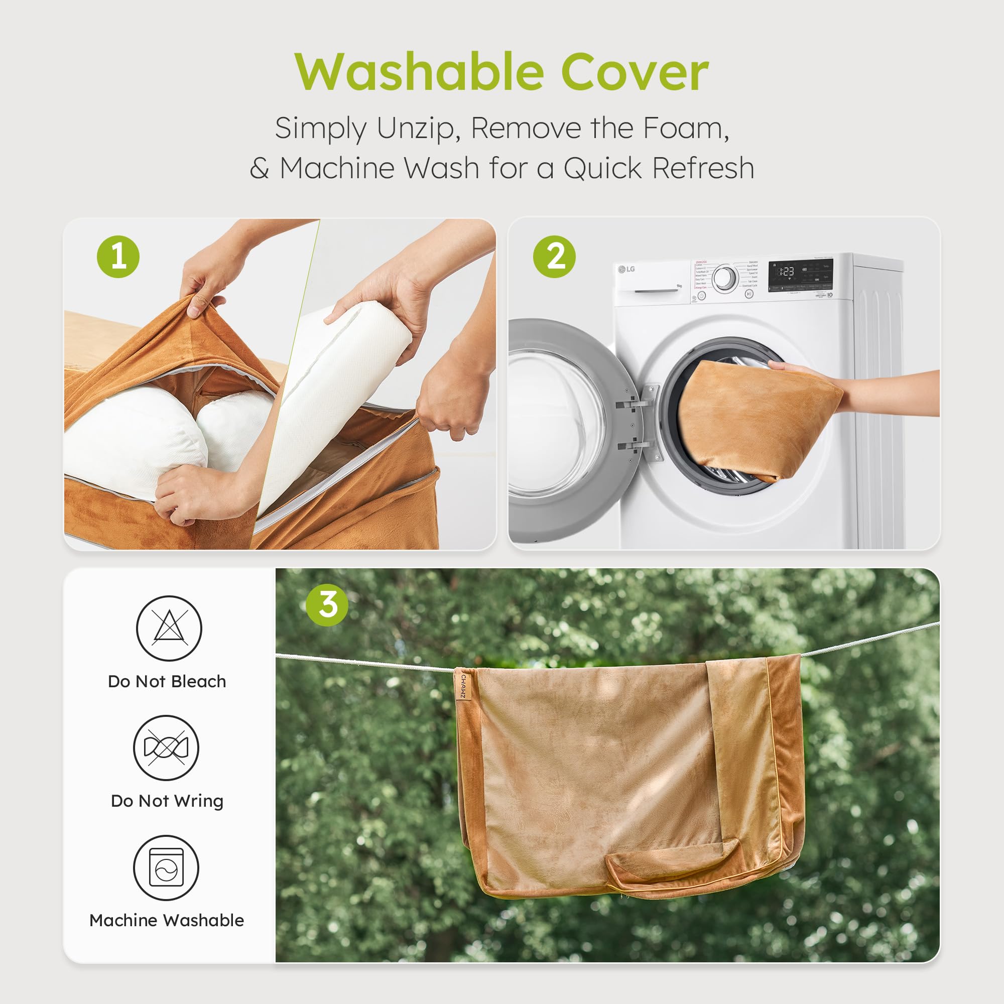 CWAWZ base antideslizante mantiene la cama en su lugar.