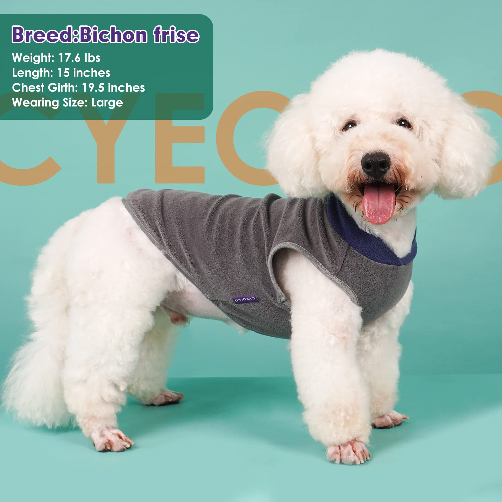 cyeollo sudadera para perros uso interior y exterior, cómoda en cualquier clima.