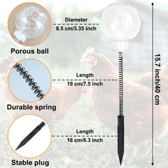 CYG&CL sistema de fijación al suelo, base estable para gallinero y jardín.