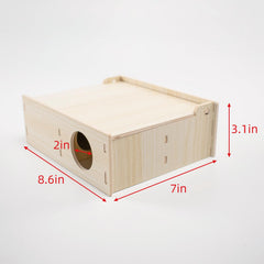 Cyirexylcc casita de madera multi-cámara hamster tunel-interior: túneles estimulantes para trepar