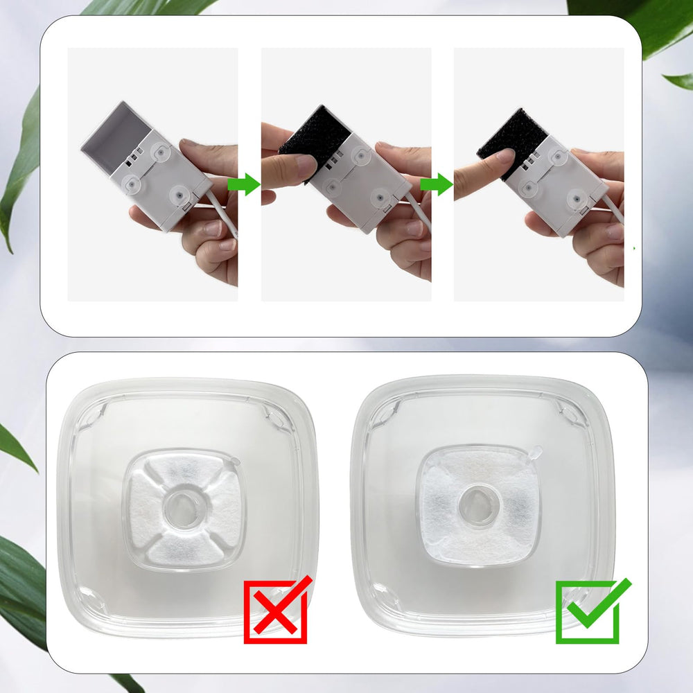 Filtre éponge Cylomert pour fontaine animale, retient cheveux et débris.