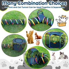 CypherX tunel gato exterior 51 pulgadas: movilidad y juego continuo.