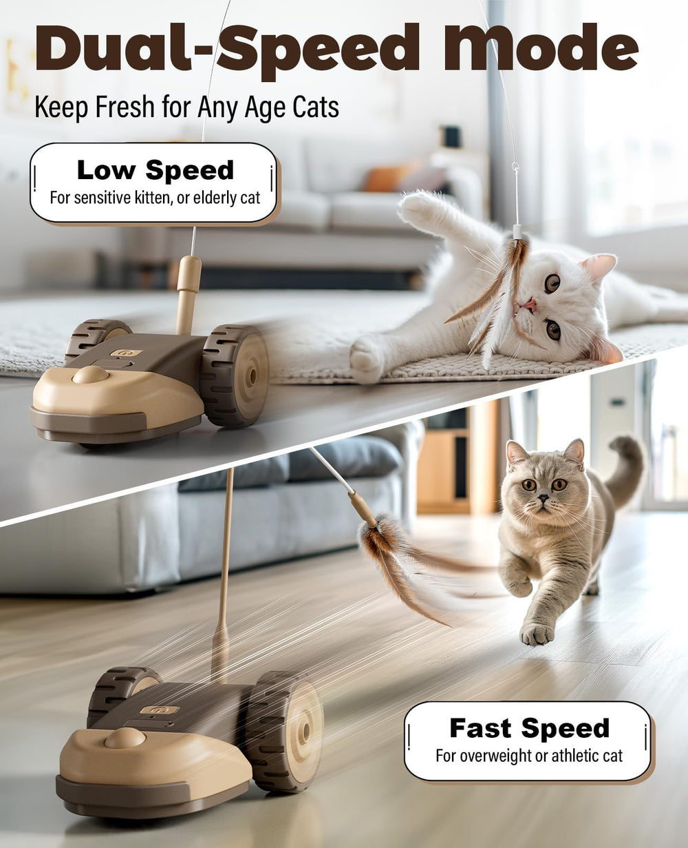 CYROS dos velocidades se adaptan al ánimo y energía de tu gato.