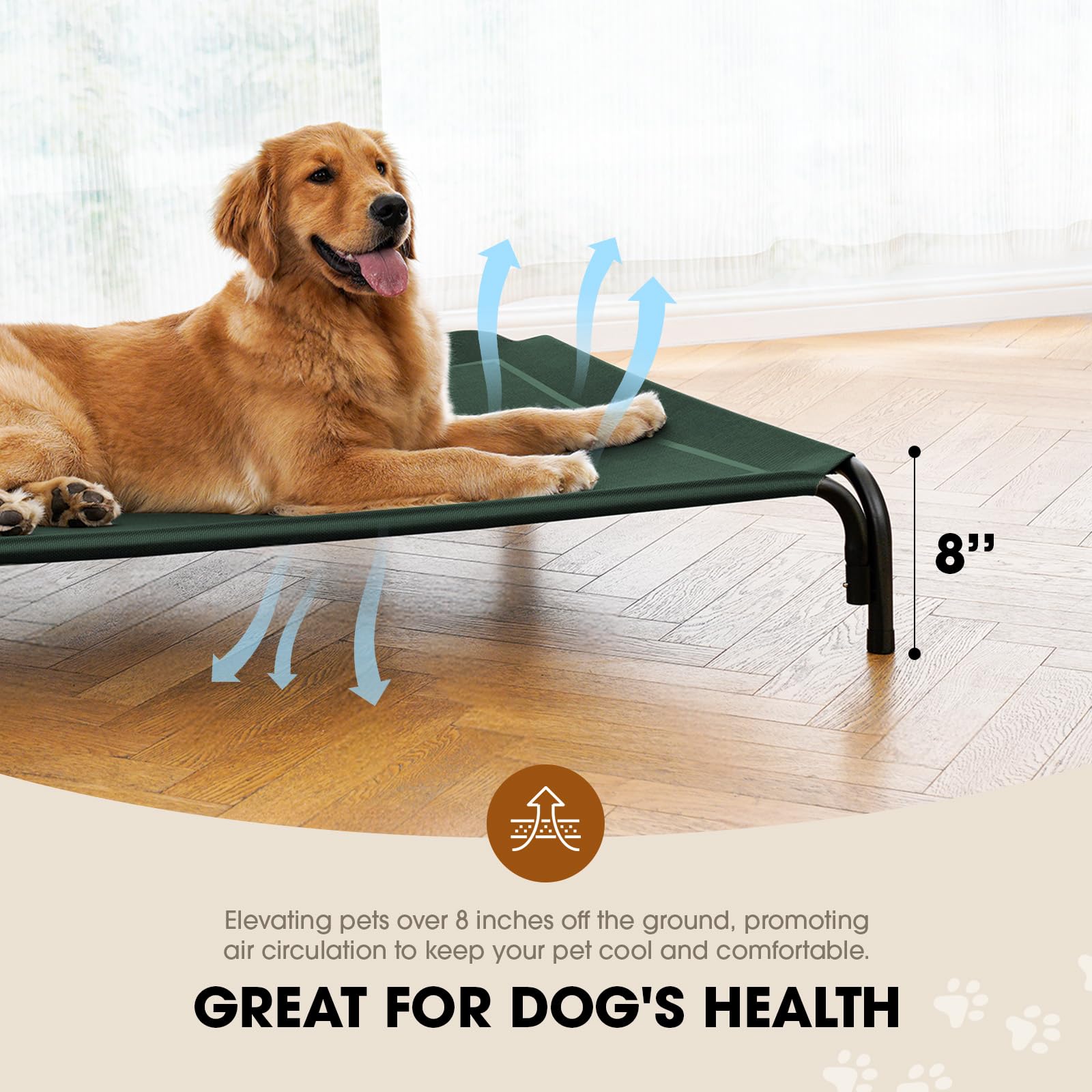 Czpalo diseño portátil de cama elevada para uso interno y externo.