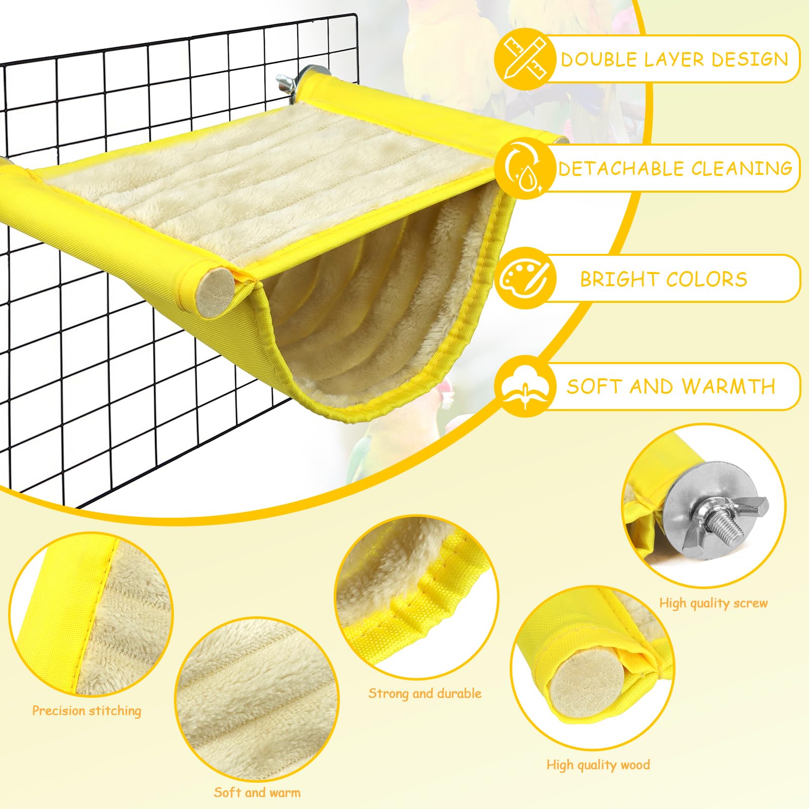Nido CZWESTC acogedor para un hogar de aves cómodo y seguro