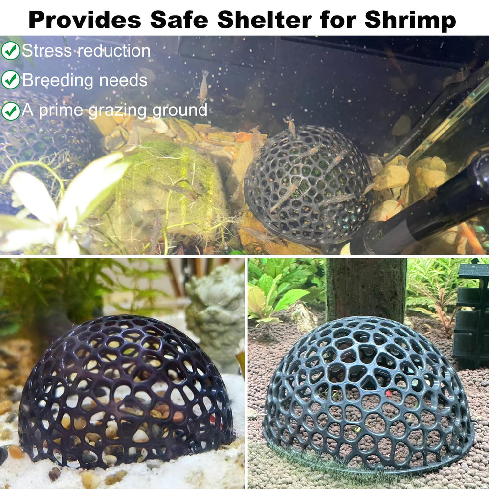Daelala refugio desmontable para acuario, facilita decoración y zonas de forraje para camarones.
