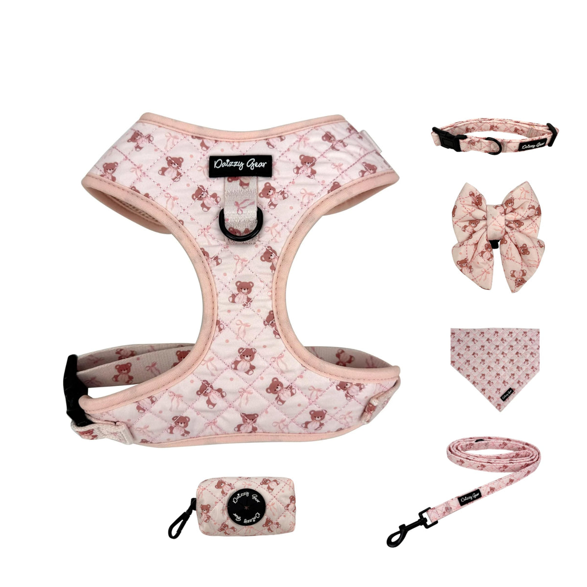Daizzy Gear set arnés perro grande sin tirones: ajuste seguro para paseos cómodos.