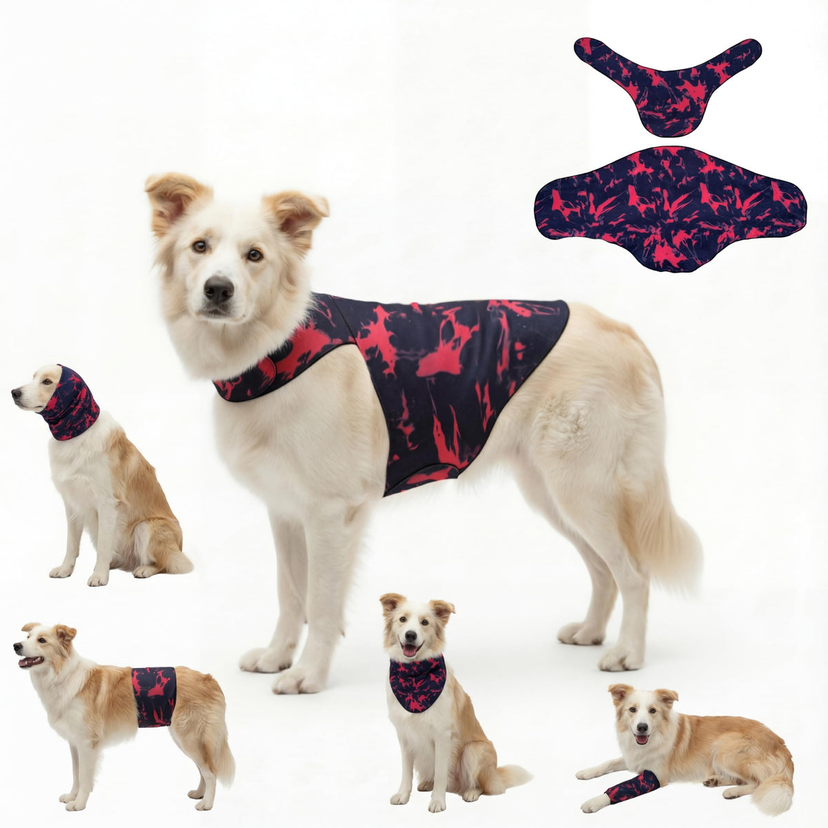 DAJIDALI chaleco ansiedad para perros y gatos, uso diario para calmar durante estresores