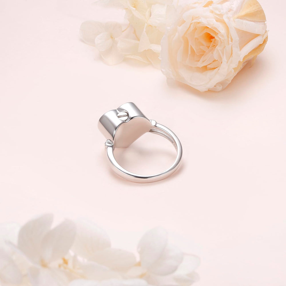 DAOCHONG Anillo cremación cruz para cenizas pequeñas, opción discreta y duradera