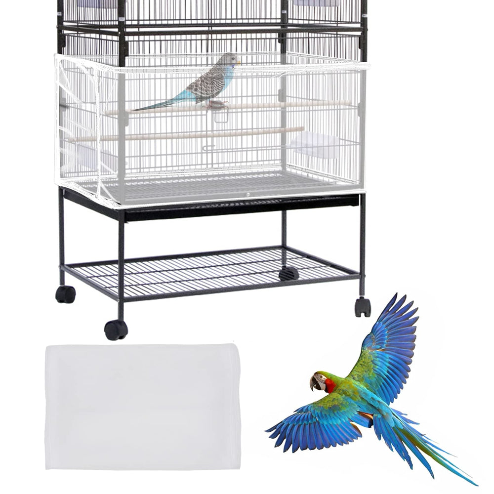 Daoeny cobertor jaula para aves, protege polvo y mantiene área limpia.
