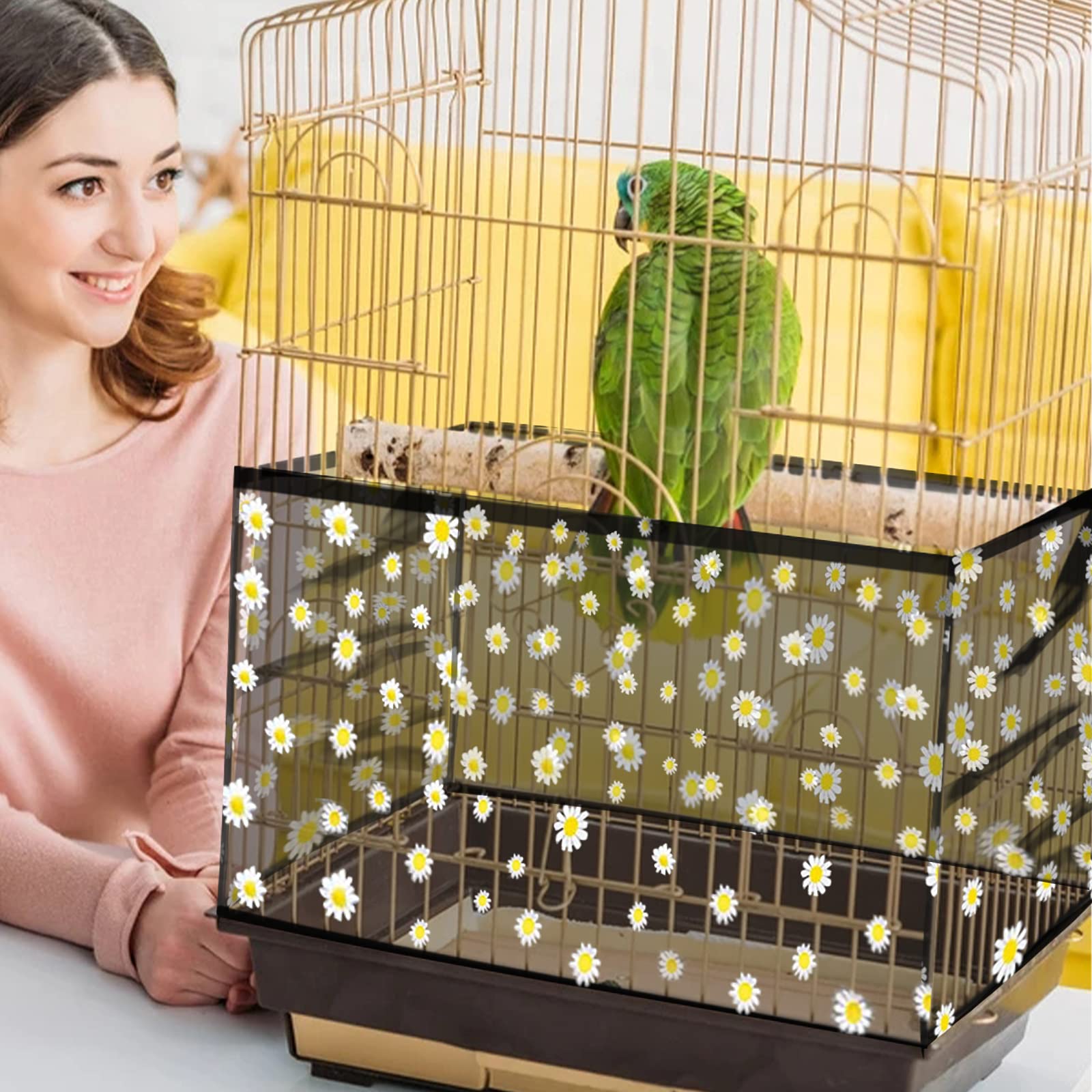 Daoeny compatible avec cages rondes et carrées pour perroquet et perruche.