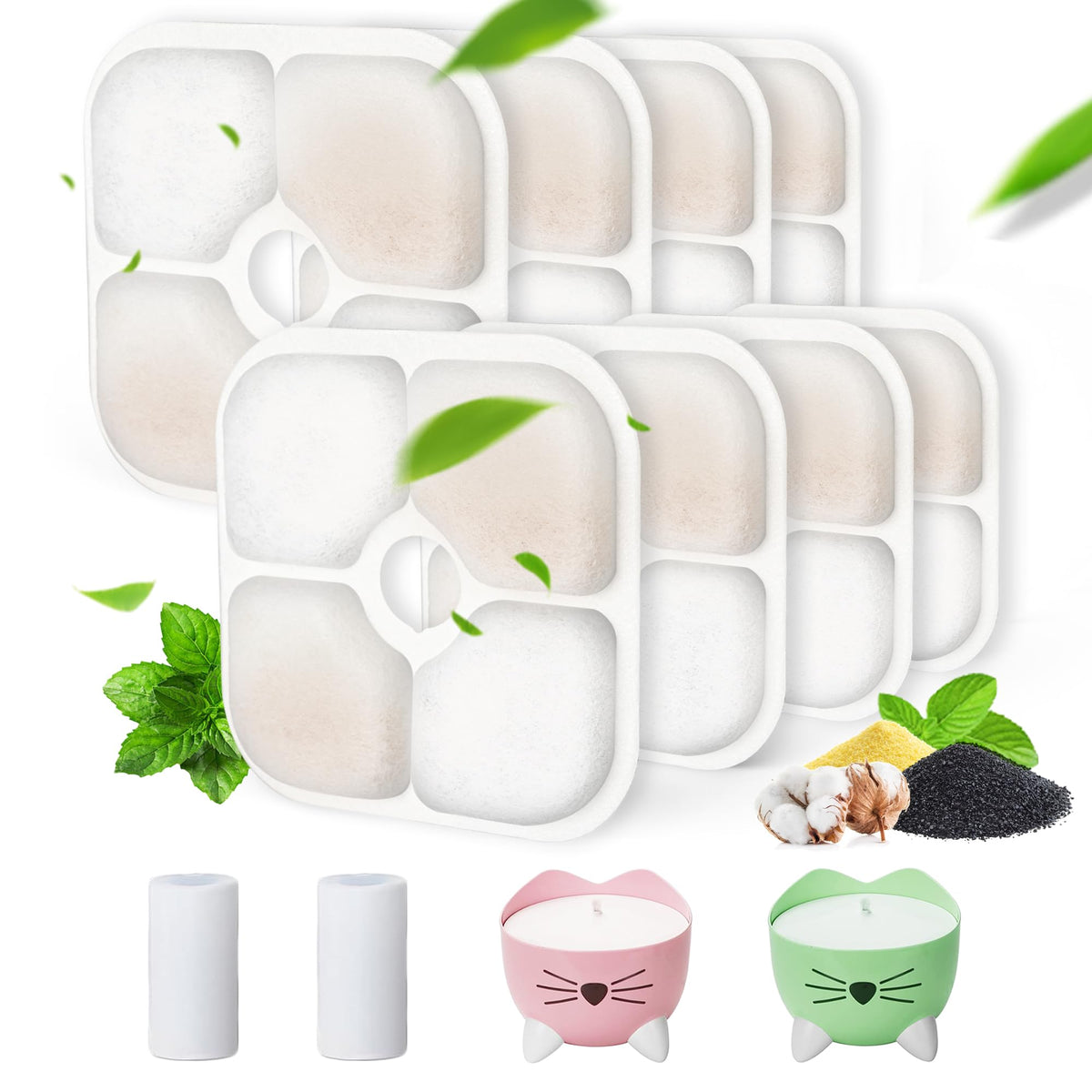Daoxuan filtro bebedero gato Pixii para agua más limpia y segura.
