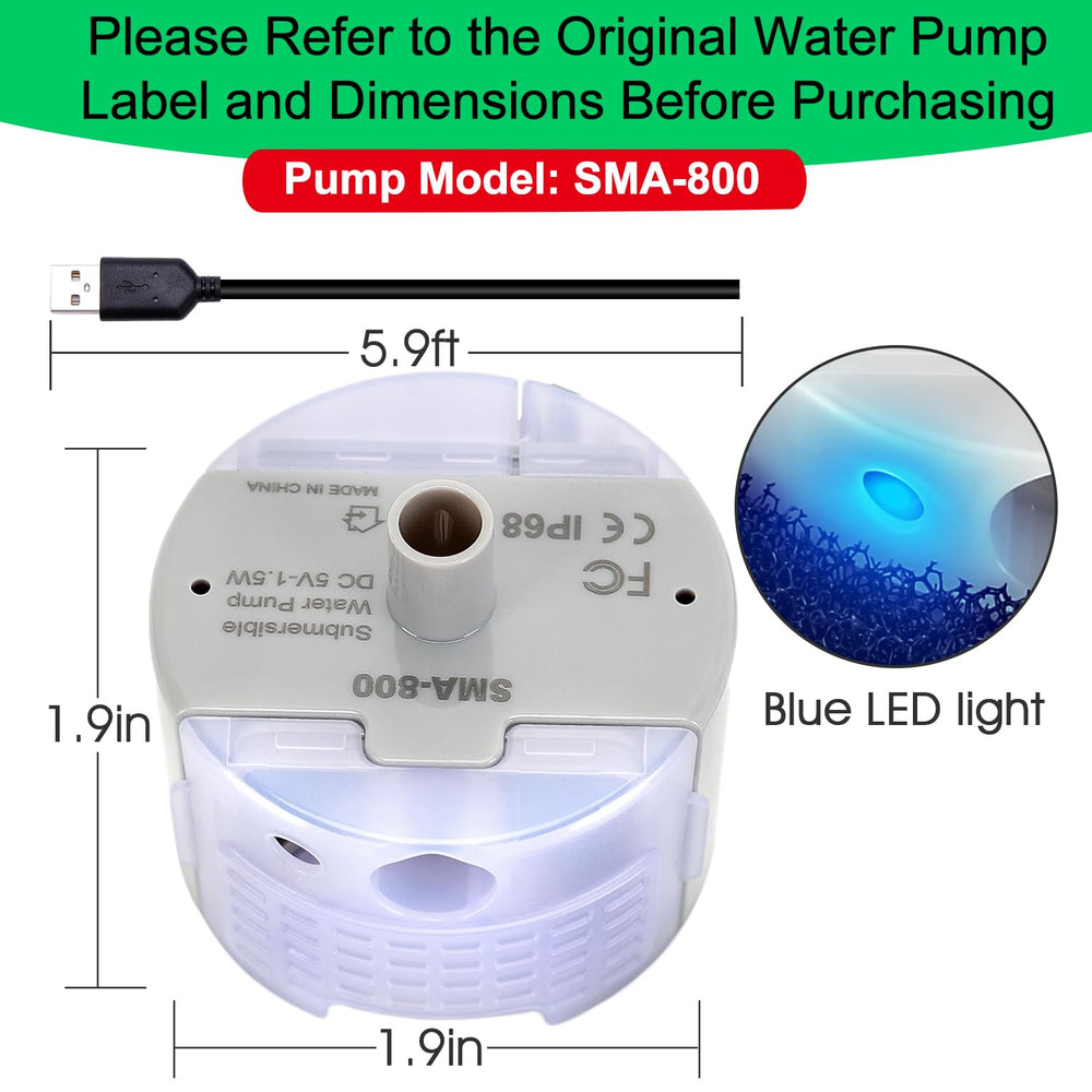 Repuesto Daoxuan SMA-800 para bomba de fuente de gatos.