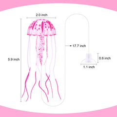 DaToo medusas-verdes-luminosas para acuario, color vibrante.